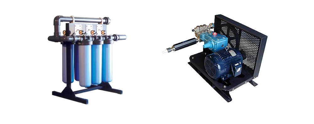 Watermakers | Advanced Reverse Osmosis Desalination Systems pipes and pump